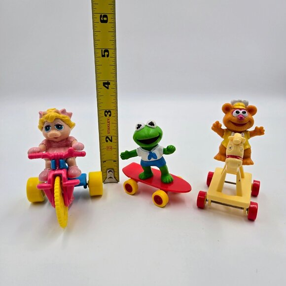McDonald’s Muppet Babies Figures Vehicles Happy Meal 1986 Kermit Fozzie Bear 90 - Picture 2 of 16